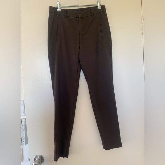 Zara Pants - Zara Basic brown trousers with light black spotted pattern